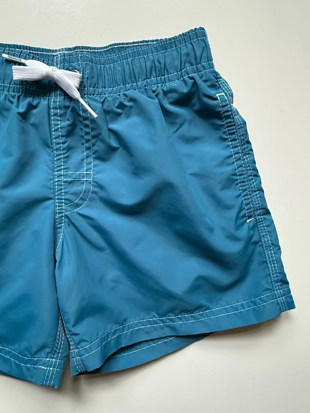 Sundek Boys Blue Swim Shorts - Short Elastic Waist Iconic Taffeta - Size 8